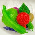 TOY VEGETABLE SET / PLASTIC VEGETABLES SET / KIDS PLAY TOYI Kitchen Plastic Fruit Vegetable Food Pretend Reusable Role Play Set. 
