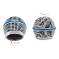 Replacement Metal Microphone Grille Replacing Professional Party Mic Head Part Accessories For Shure Beta58a Wireless Microphone. 