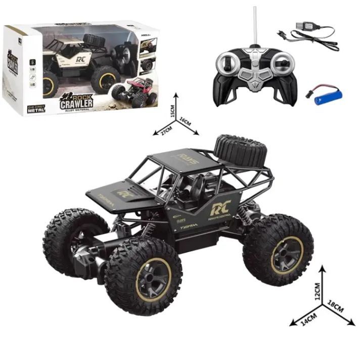 Rock Crawler Electric RC Vehicles Alloyed Remote Control Toy Car for Kids & Boy