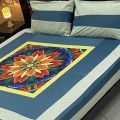 Premie King Size Double Bedsheet Set with Two Coordinating Pillow Covers. 