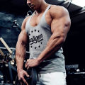 Muscle Men's Sports Tank Top Cotton undershirt gym Tops Sleeveless Tank Top Men fitness Running sweatshirt vest. 