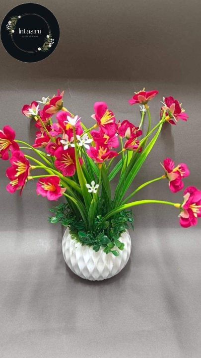 Artificial%20Flower%20with%20vase%20for%20decoration%20-%20Image%202