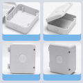 Waterproof Junction Box For CCTV Camera Video Wire Box Power Supply Cable Box Outdoor Electronic Camera Protection Box White. 