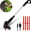 Portable Garden Mower Cordless Garden Mower Lithium Lawn Mower Home Trimmer Garden Weeder Weed Wheel. 