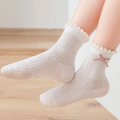 5Pairs/Lot Cute Kids Socks For Girls Boys Cotton Solid Princess Children Sock Casual Summer Mesh Thin Flower Cartoon Socks. 