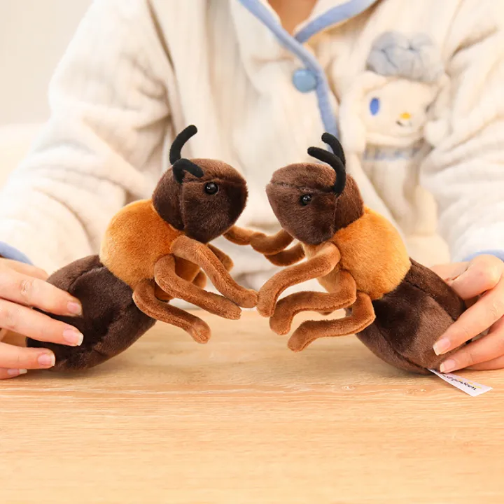 New%201Pc%2018CM%20simulation%20ants%20plush%20toys%20soft%20stuffed%20insect%20Brown%20Ant%20Plush%20Doll%20Decorative%20Desktop%20Ornaments%20Prank%20Props%20-%20Image%204