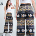 🔥 Elephant Pants 🔥 Elephant Pattern Trousers ❤️ Made in Thailand ❤️ Italian Silk Pants 🐘 ❤️ Soft and Smooth Fabric, Comfortable to Wear. Elastic Waist Pants, Long Pants, Very Popular Fashion Pants. 🎉 The Fabric Is Not Thick or Thin. You Can Be Beautif. 