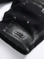 Summer Ripped Shorts Jeans Men Denim Shorts Pants Straight Stretch Casual Cool Thin Knee Length Fashion Brand Daily Trousers. 