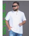Premier Quality Polo T-Shirt for Men 2XL 3XL 4XL Comfortable and Stylish Solit black and white. 