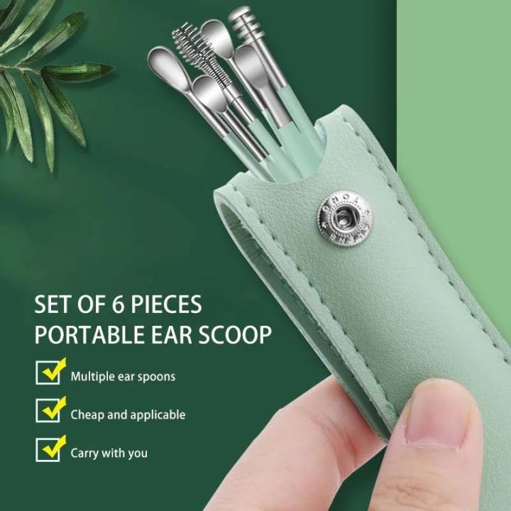 6/7PCS Ear Cleaner ABS  Care Spoon Tool Soft Spiral