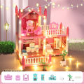DIY Princess House, Girl Play Toys, Doll House Castle Villa, Assembled House, Parent Child Interactive Handicraft Entertainment. 