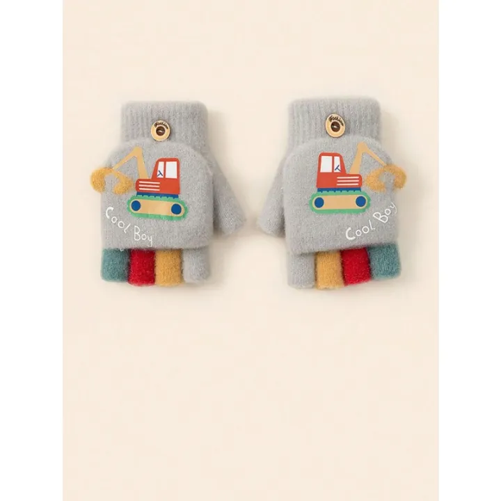 1%20Pair%20Kids%20Boys%20Girls%20Cartoon%20Excavator%20Half%20Finger%20Flip%20Cover%20Winter%20Warm%20Gloves,%20Toddler%20Outdoor%20Knitted%20Cold-Proof%20Mittens%20-%20Image%205