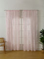 78 Inch Pink Lace Round Mirror Rod Pocket Curtains for Girls Cute Atmosphere Bedroom Balcony Home Decor Curtains.