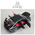 Honda Civic Reborn Black with Red Interior Diecast Model Car - [Only for Paid Orders & For 20+ Collectors]. 