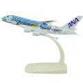 ANA Japanese Airlines Airbus A380 (Orange, Blue or Turquoise) 20cm High Quality Die Cast Model On Stand. 