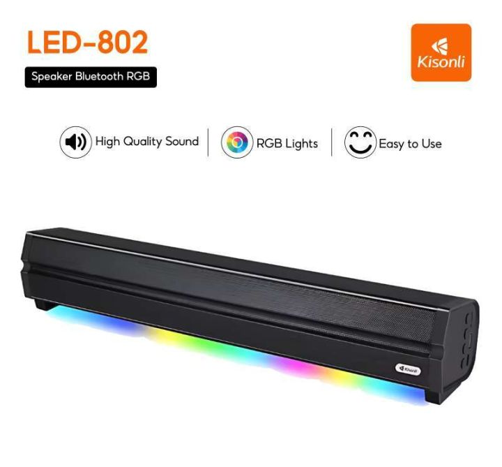 KISONLI%20LED-802%20RGB%20WIRELESS%20BT%205.3%20MODERN%20RETRO%20DESIGN%20SOUNDBAR%20-%20Image%202