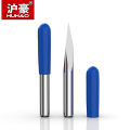 HUHAO 3 Edge Pyramid Engraving Bits 3.175mm Shank Carbide Milling Cutter 20-90D End Mill CNC Engraving Router Bit Wood CNC Tools.