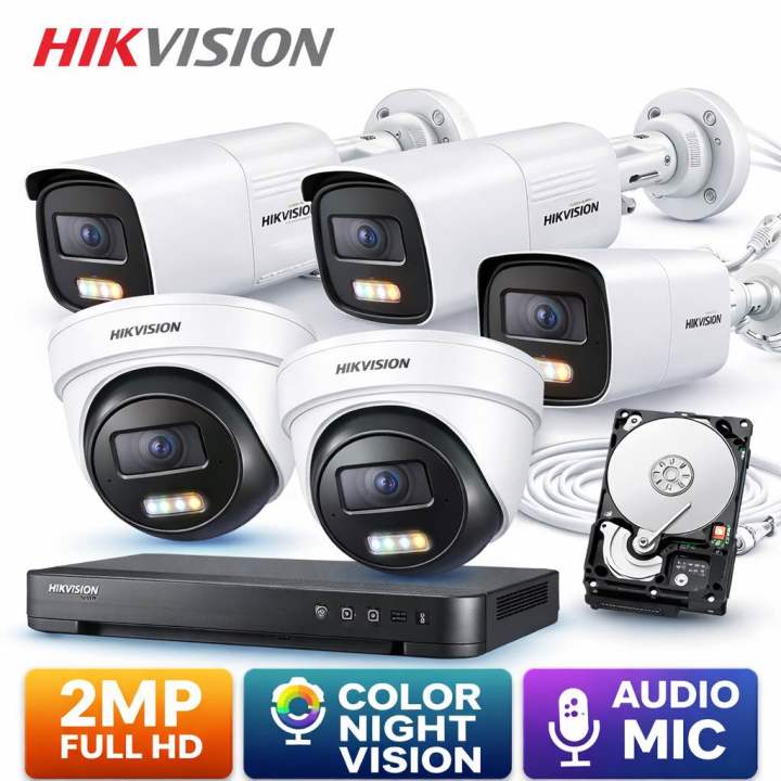 Hikvision%202MP%20ColorVu%20Audio%20CCTV%20Camera%20Set%20(5%20Cameras)%20with%208%20Channels%20DVR%20&%20500GB%20Hard%20Disk%20%7C%202%20Dome%20+%203%20Bullet%20%7C%20Full%20HD%20Night%20Vision%20-%20Image%202