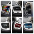 1m DIY Air Conditioner Outlet Decorative Strip AC Vent U Shape Moulding Trim Decor Protector Strips Car Accessories.