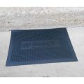 Black Welcome Rubber Door Mat. 