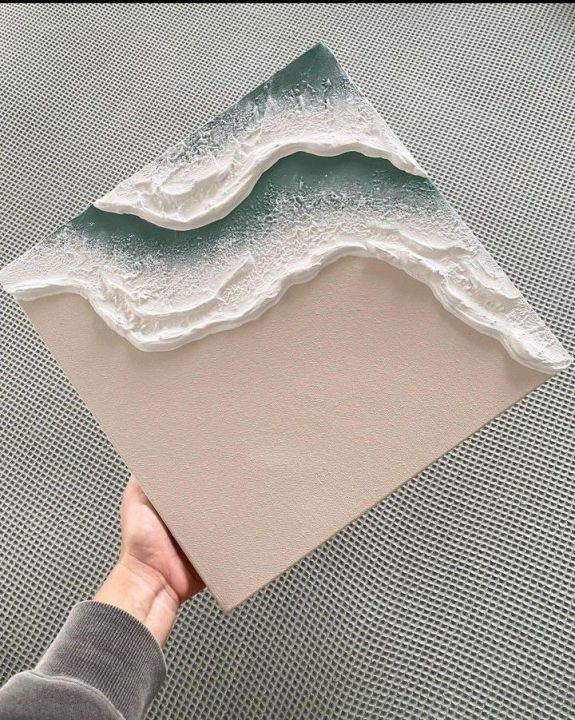 Mini Ocean satisfying art peice canvas size 5*6 Customize Painting are available