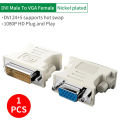 DVI to VGA Adapter DVI-I Male 24+5 pin to VGA Female Adapter Converter 1080P Video Graphics Card Converter For HDTV PC Projector.