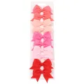 10Pcs/Set Solid Color Kids Bows Hair Clips for Baby Girls Handmade Ribbon Bowknot Hairpin Barrettes New Year Hair Accessories. 