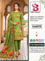 Women's 3 Piece Digital Printed Linen Suit With Same Printed Linen Dupatta and Dyed Trouser. 