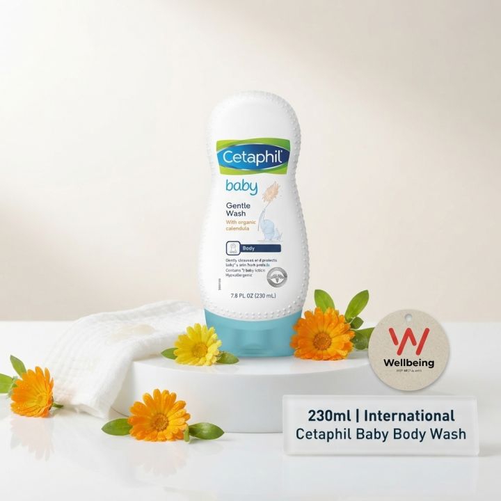 Cetaphil Baby Gentle Wash & Shampoo 230ml Made in Germany Tear-Free Hypoallergenic Formula