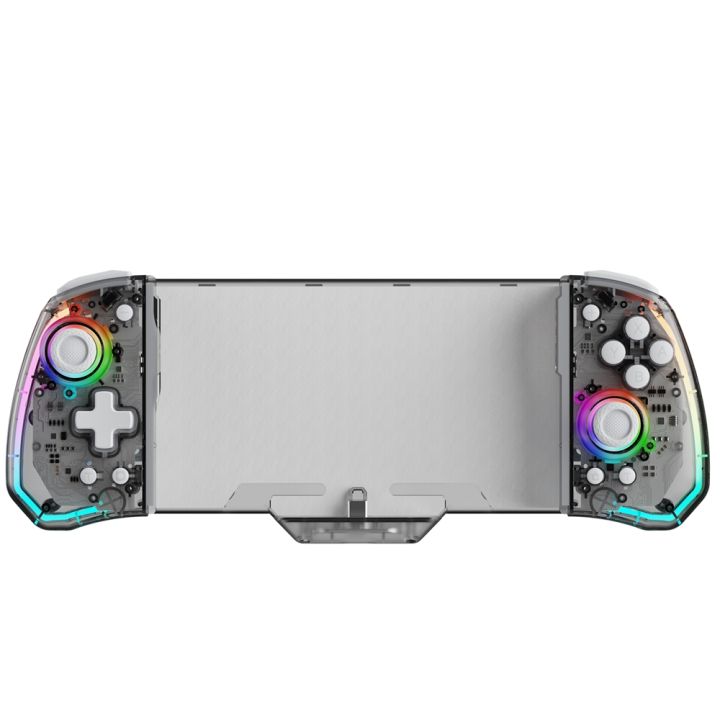 LinYuvo Gaming Controller for SWITCH with Hall Effect Joystick, Turbo, Dual Vibration, 6-Axis Gyro, 8-Color RGB Lighting KS43