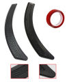 For Mitsubishi Lancer EX EVO 2008-2015 Door Fender Vent Sticker Black Side Wheel Eyebrow Cover Trim Sticker Guard 2pcs. 
