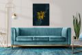 Wall Hanging Flowers Canva Wooden Frames. 