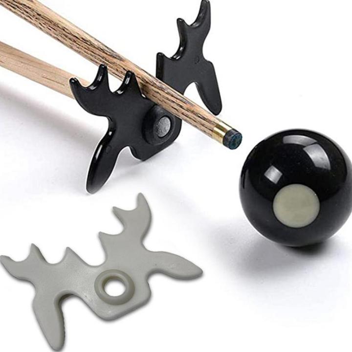 New Pool Cue Black SnookerBilliards Cue Rack Bridge Head Billiards Cross Antlers Rod Holder Accessories