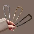 New Simple U Shaped Hair Forks Hairpin Metal Hair Sticks Geometric Hair Clips Fashion Hair Accessories Women Jewelry Headwear.