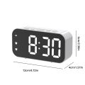 LED Mirror Table Clock Digital Alarm Snooze Display Time Desktop Electronic Table Clocks Desktop Clock. 