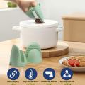 2 Pcs Silicone Mini Oven Gloves Heat Resistant Mini Oven Mitt Silicone Hot Pot Holder Cooking BBQ Kitchen 1PC. 