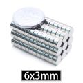 1 Pcs 6x3 Neodymium Magnet 6mm x 3mm N35 NdFeB Round Super Powerful Strong Permanent Magnetic imanes Disc 6x3. 