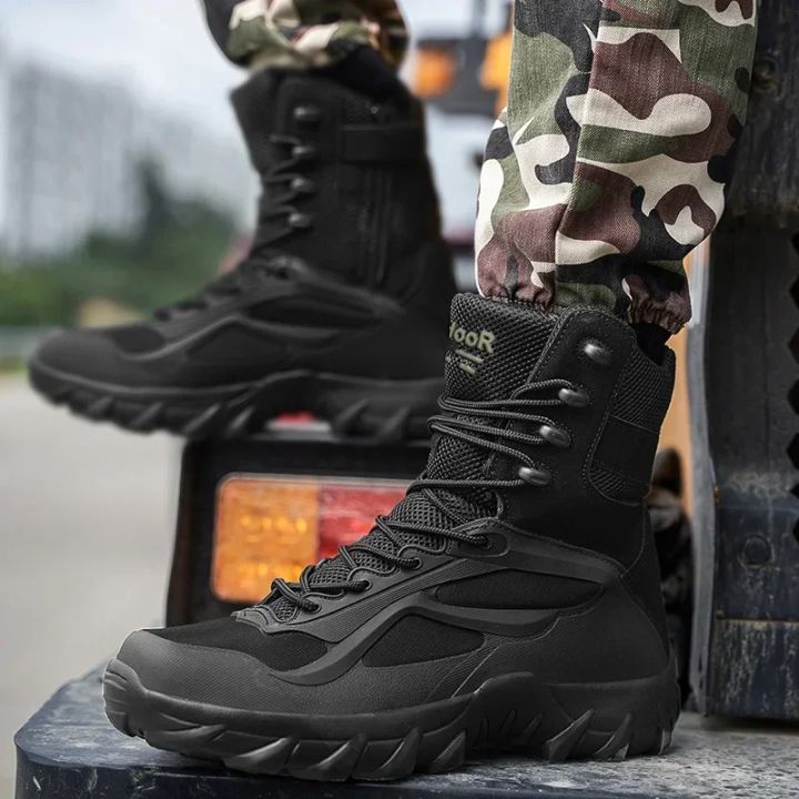 Casual Hiking Boots Special Forces Field Man Boot Lightweight Outdoor Non-Slip Men's Outdoor Men Motorcycle Boots