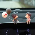Car Couple Ornaments Car Interior Accessories Cute Kissing Couple Dolls Electric Car Decoration Ornaments Small Home Ornaments. 