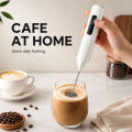 Handheld WhiskAutomatic Stainless Steel Mini Portable Blender 3 Speed Adjustable USB Rechargeable Blender Milk Frother. 