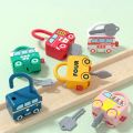 Kids Alphabet Lock Toy: Montessori number/letter matching locks, key unlocking fun, develops cognition & fine motor skills. 