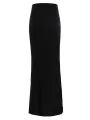 Fashion For Women Black Long Skirts High Waist Slim Seamless Elegant Ladies Gown Casual Summer 2024 New Female Maxi Skirts.