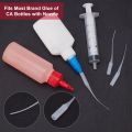 Glue Tips, 100pcs Plastic Glue Micro-Tips Glue Extender Precision CA Glue Applicator for Arts Crafts Hobby Projects Guitar. 