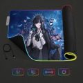 Singer Japaneses Ado Door Mat LED Light RGB Luminous Keyboard Desk-Mat Color Waterproof Office Mouse Computer. 