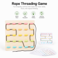 Fun and educational rope toy, hand-eye coordination training, baby early education enlightenment game 3+. 