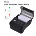 58mm Portable Mini Thermal Printer Receipt Ticket Printer Mobile Pocket Wireless Bluetooth Bill Android Phone PC Printe. 