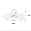 Self Adhesive Hook Knobs Cupboard Drawer Pull Handle Knobs Brand Acrylic No Drilling Mirror Cabinet Handles for Furniture Drawer Diamond Shape Hook.