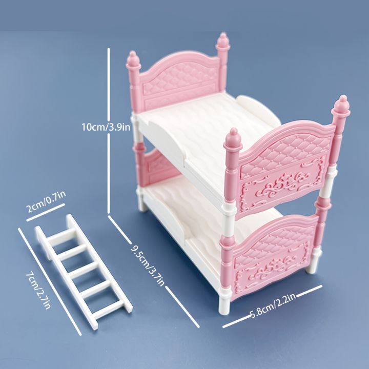 Miniature%20Dollhouse%20Double%20Bed%20Bedroom%20Decorative%20Toy%20Dollhouse%20Accessories%20Miniature%20Items%20Household%20Furniture%20Model%20Play%20House%20-%20Image%202