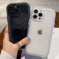 Luxury Shockproof Silicone Bumper Clear Phone Case For iPhone 15 14 Plus 13 12 11 15 Pro Max Camera Protection Transparent Cover. 