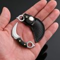 Mini e Keychain Pocket e Outdoor Camping Tactical Survival Portable e Peeler Fixed Blade Multi EDC Tool.